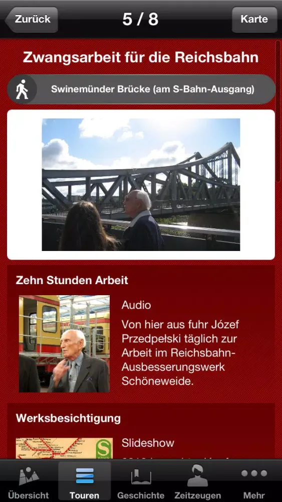 Forced Labour. The Testimony App by Berlin History Workshop Screenshots