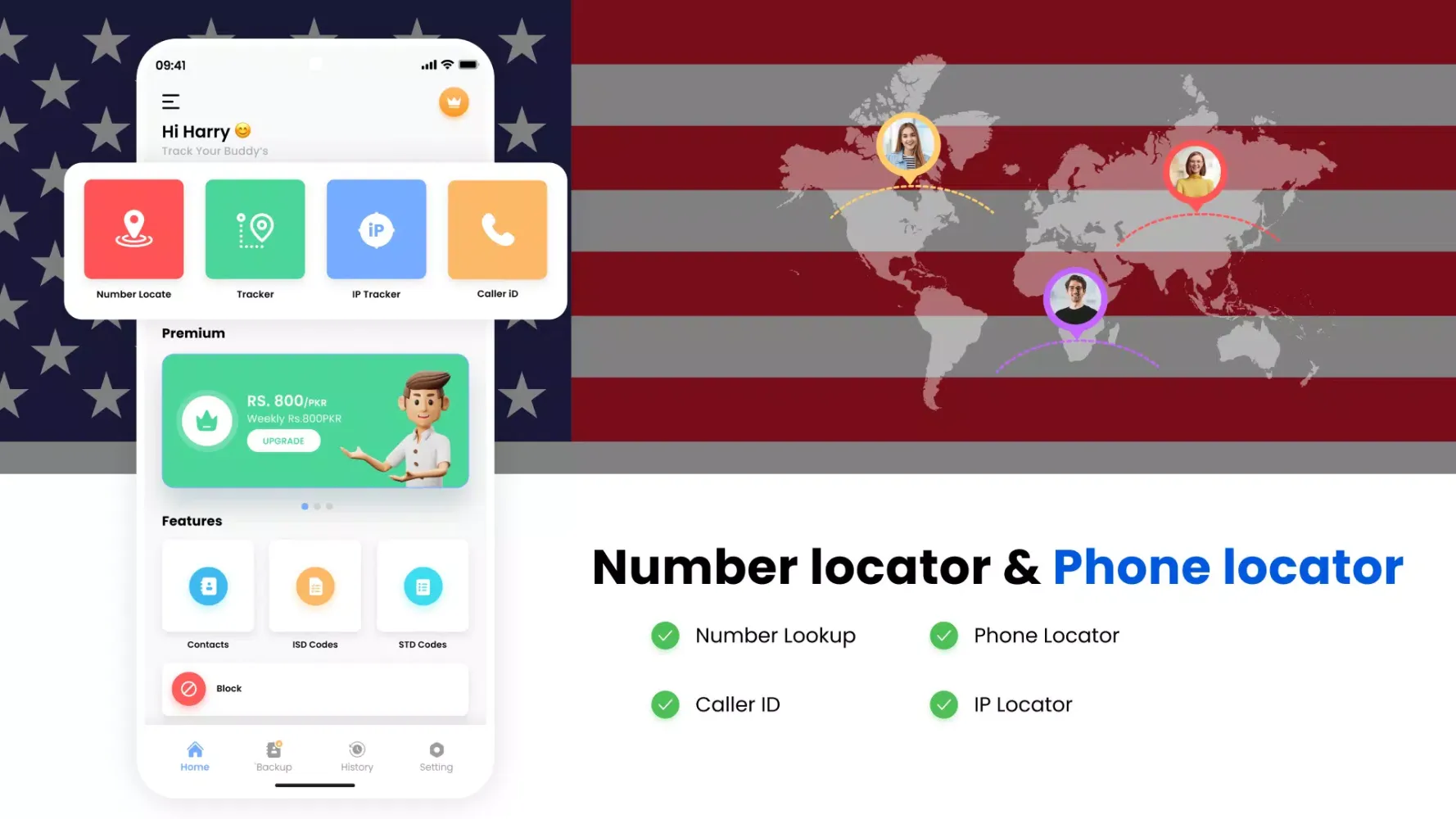 Ảnh chụp màn hình của Number Locator- Call Location