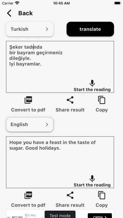 Ảnh chụp màn hình của Photo Text Translator & Reader