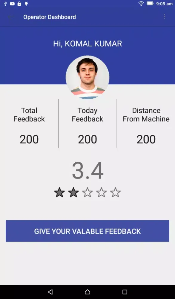 Zrzuty ekranu PILO Feedback