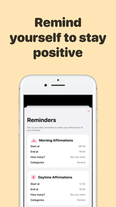 Screenshot di Happy - Daily Affirmations