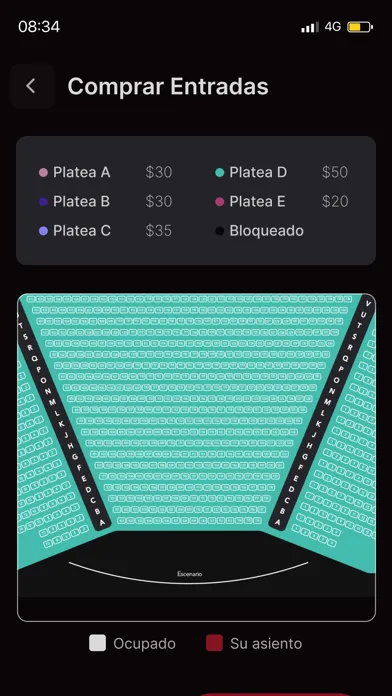 Capturas de tela do Teatro Sánchez Aguilar