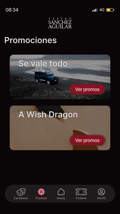 Capturas de tela do Teatro Sánchez Aguilar