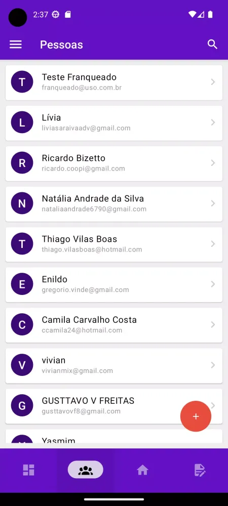 Capturas de tela do Vistoria Unilocweb