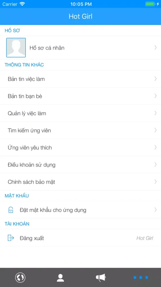 Mạng xã hội việc làm VinaPG स्क्रीनशॉट