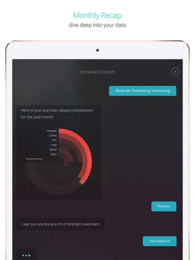 Tangkapan layar Vilo Health: Causality Tracker iPad 