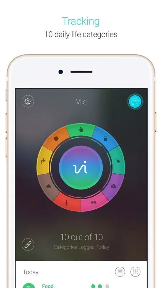 Tangkapan layar Vilo Health: Causality Tracker