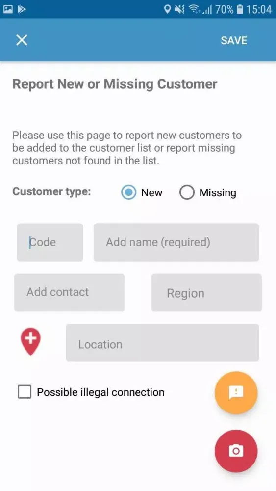 Mobile Water Operator Ekran Görüntüleri