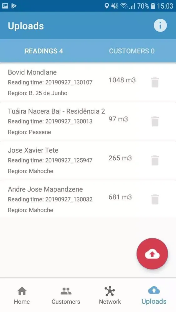 Mobile Water Operator Ekran Görüntüleri