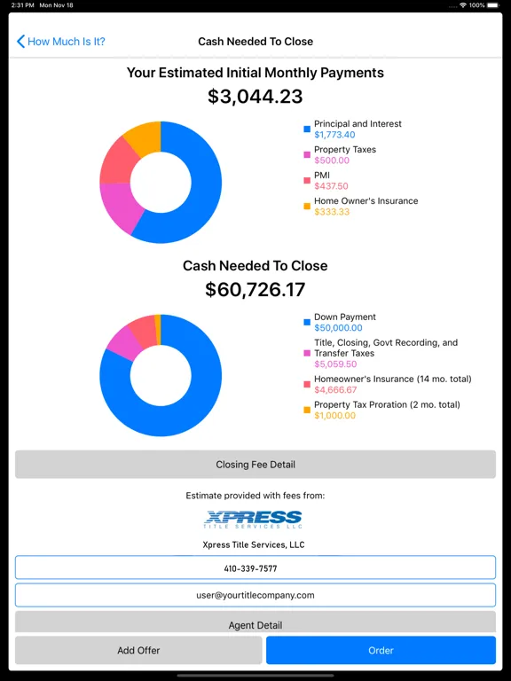 ภาพหน้าจอของ Xpress Title iPad 