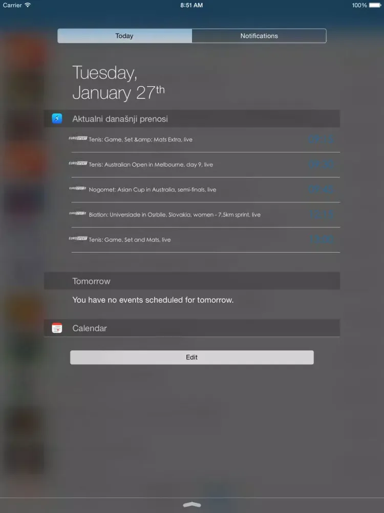 Sporter.si iPad 应用截图