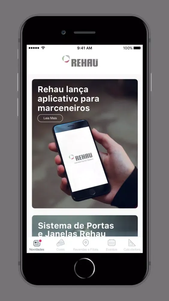 Ảnh chụp màn hình của REHAU - Soluções para Móveis