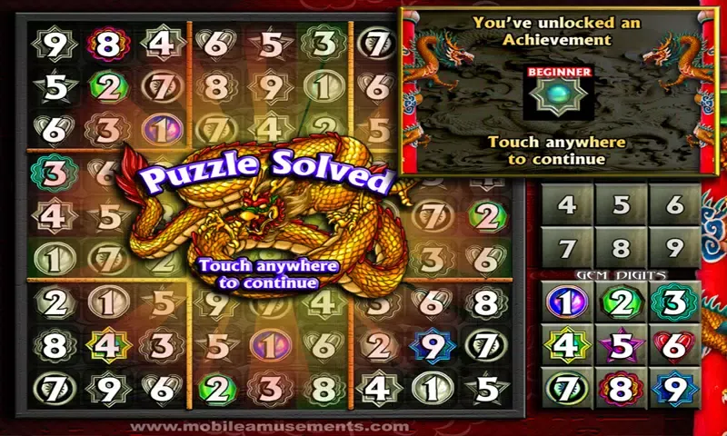Screenshot di Sudoku Dragon Gems