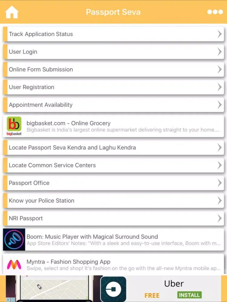 Pan VoterId Card Passport PNR Indian Post iPad 应用截图