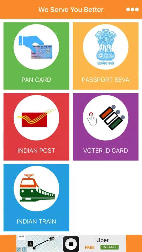 Pan VoterId Card Passport PNR Indian Post应用截图