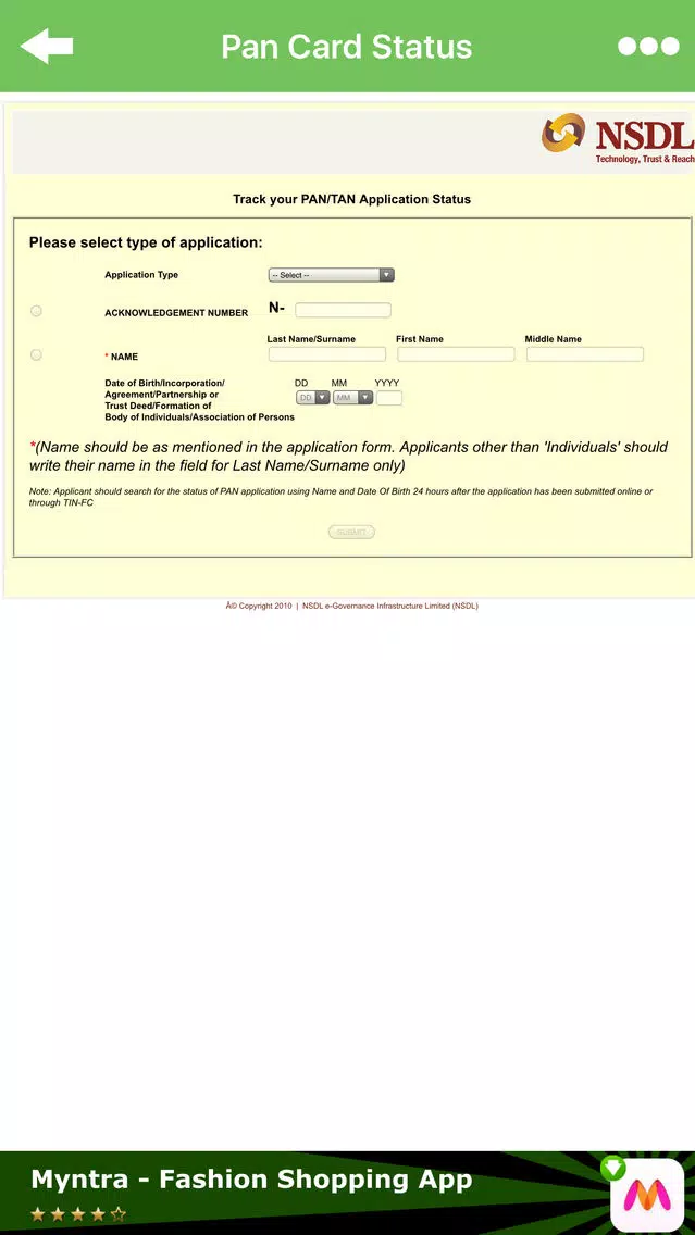 ภาพหน้าจอของ Pan VoterId Card Passport PNR Indian Post