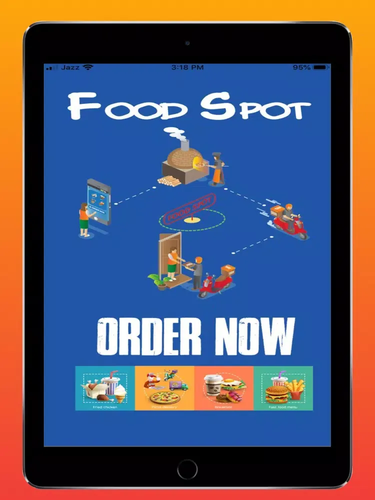 Скриншоты foodspot-Online Food Delivery iPad 