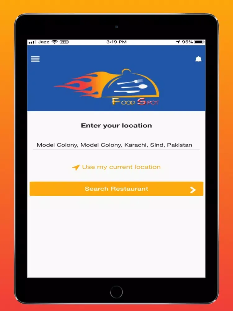 Скриншоты foodspot-Online Food Delivery iPad 