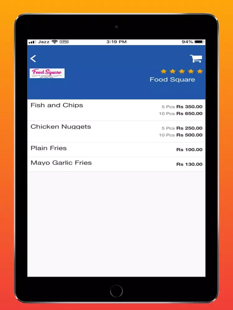Скриншоты foodspot-Online Food Delivery iPad 