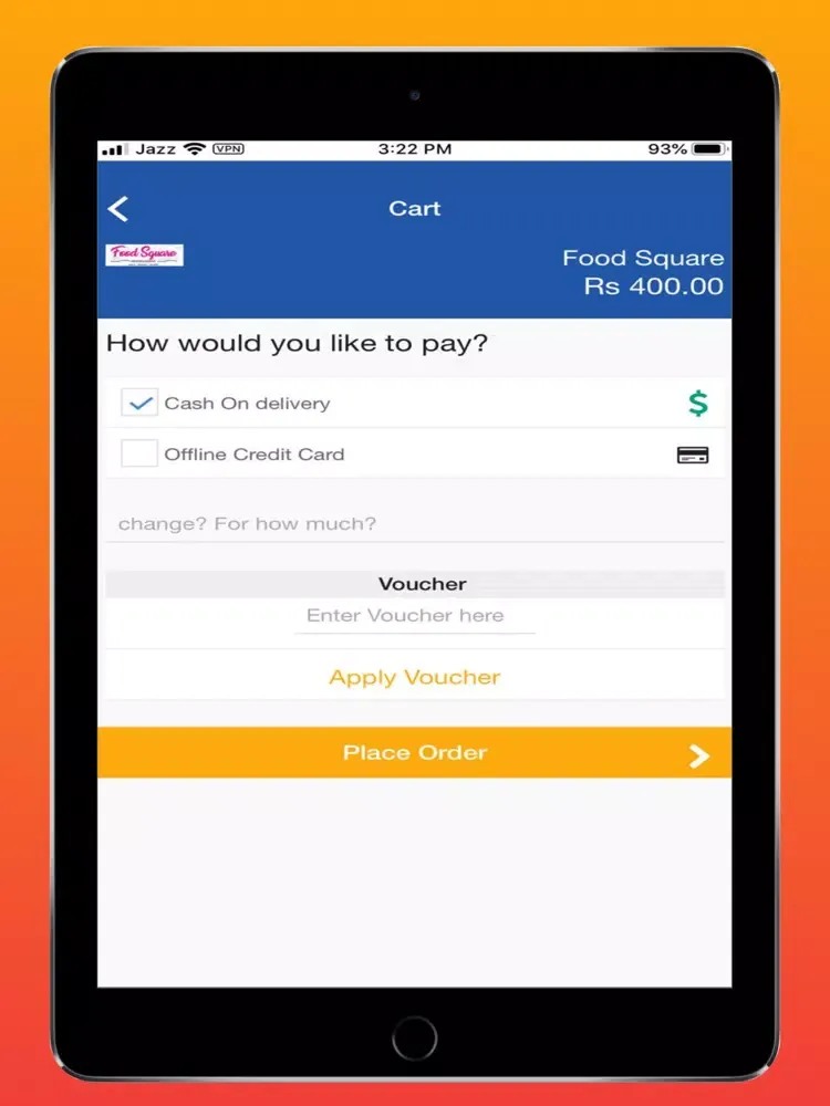 Скриншоты foodspot-Online Food Delivery iPad 