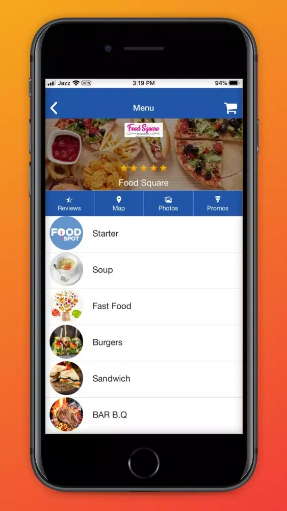 Скриншоты foodspot-Online Food Delivery