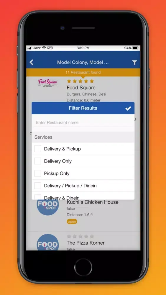 Скриншоты foodspot-Online Food Delivery