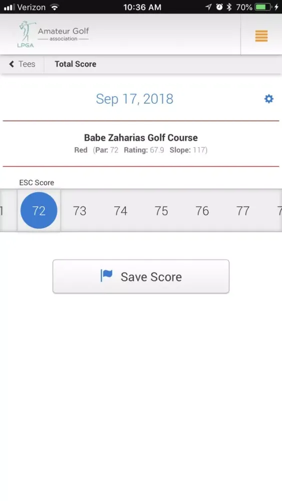 LPGA Amateurs Handicap Service应用截图