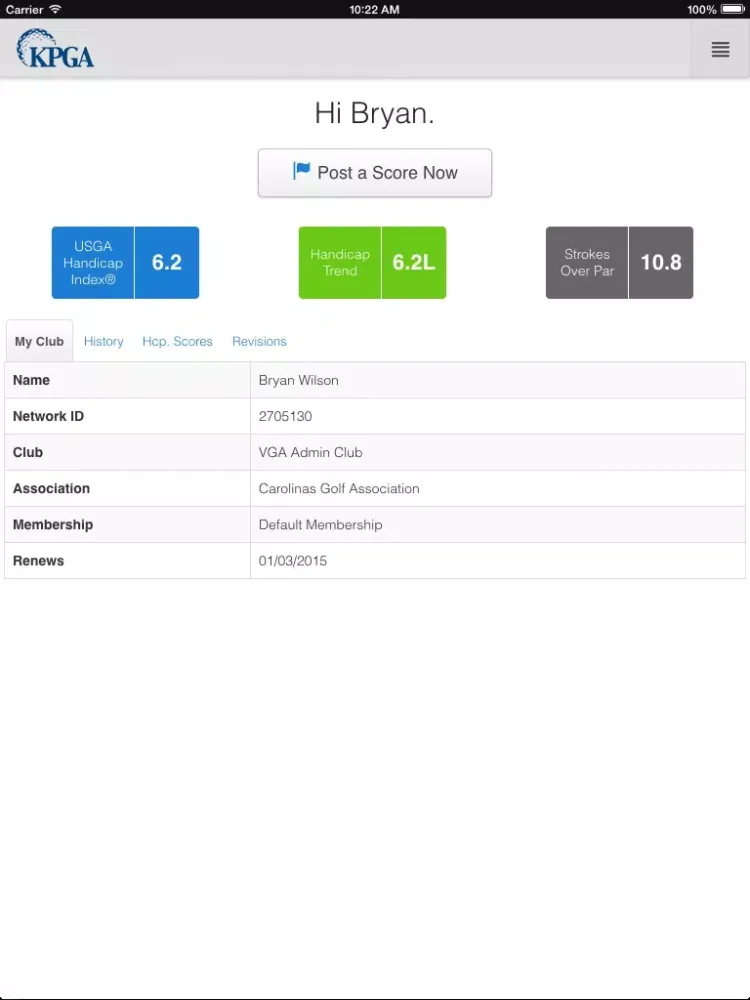 KPGA GolfLife iPad  سکرین شاٹس