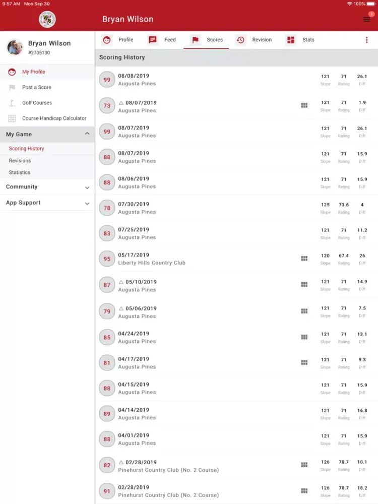 MSGA GolfLife iPad  স্ক্রিনশট