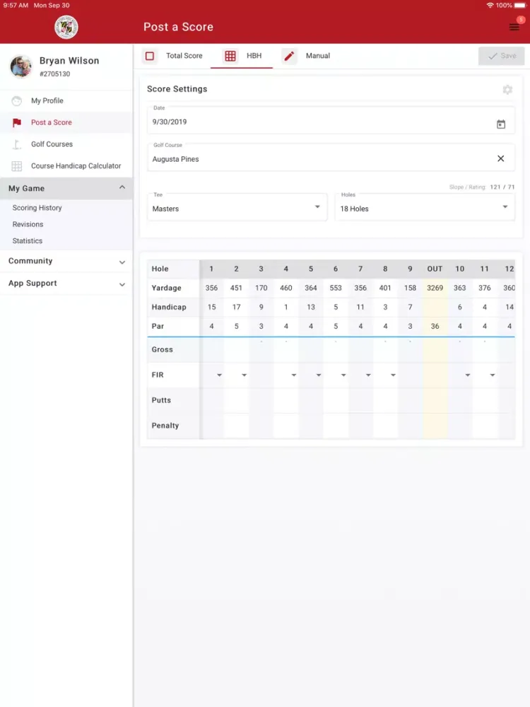 MSGA GolfLife iPad  স্ক্রিনশট