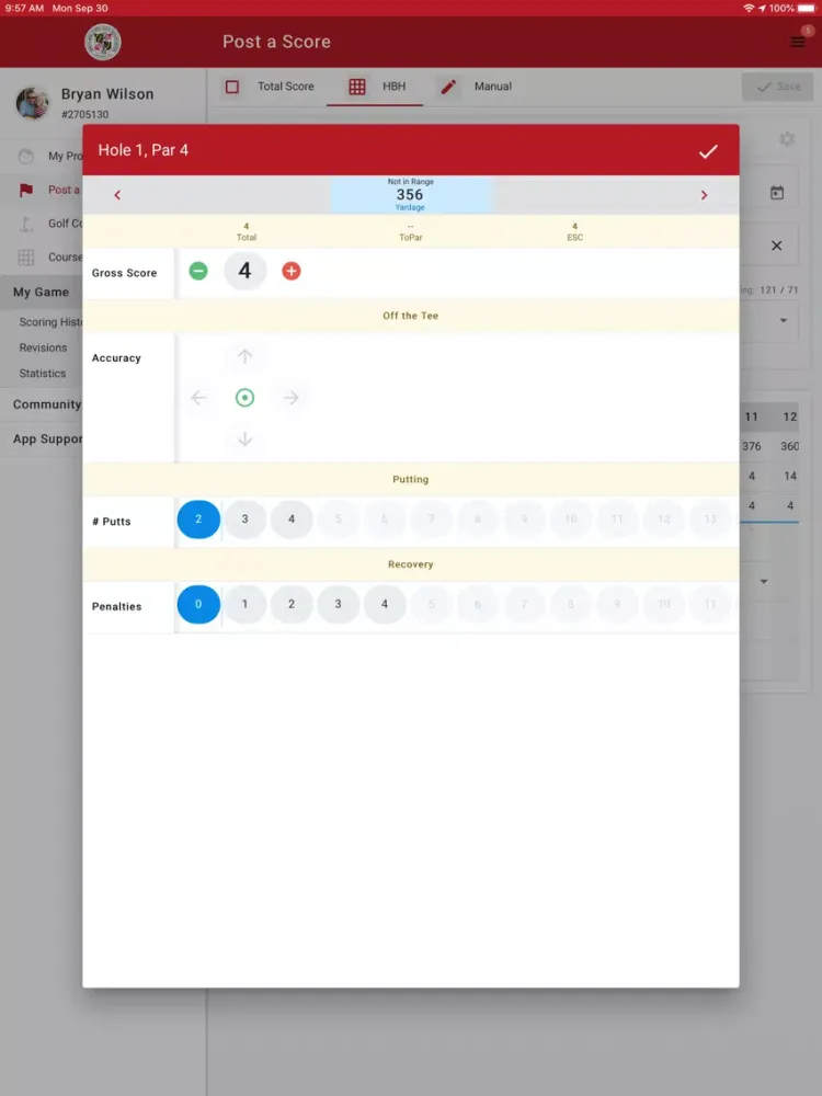 MSGA GolfLife iPad  স্ক্রিনশট
