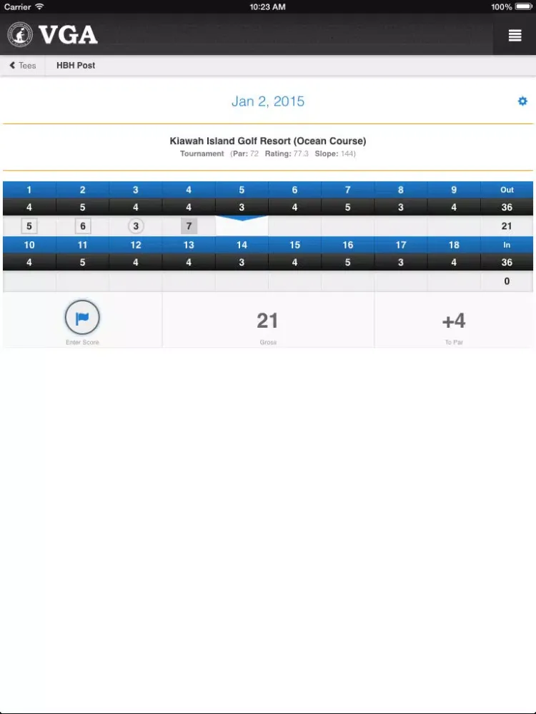 Capturas de tela do VGA Golf - Veteran Golfers Association iPad 