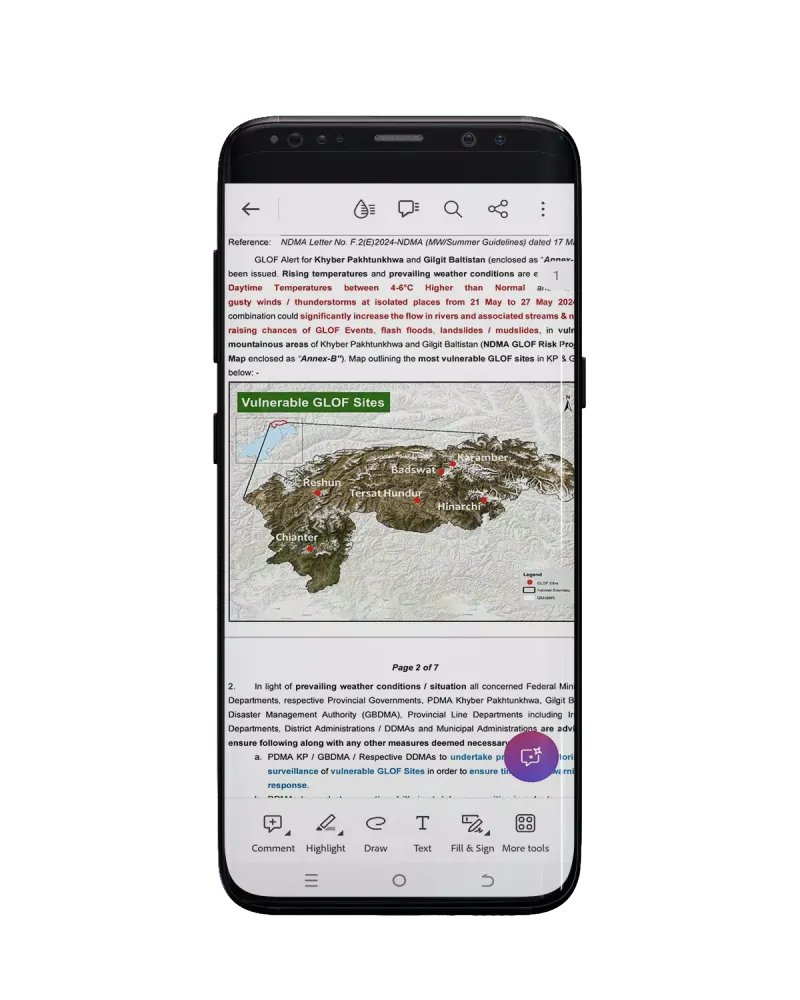 PAK NDMA-Disaster Alert Screenshots