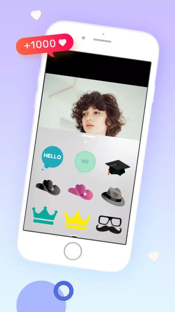 Screenshot di Pop Liked Stickers for Photos