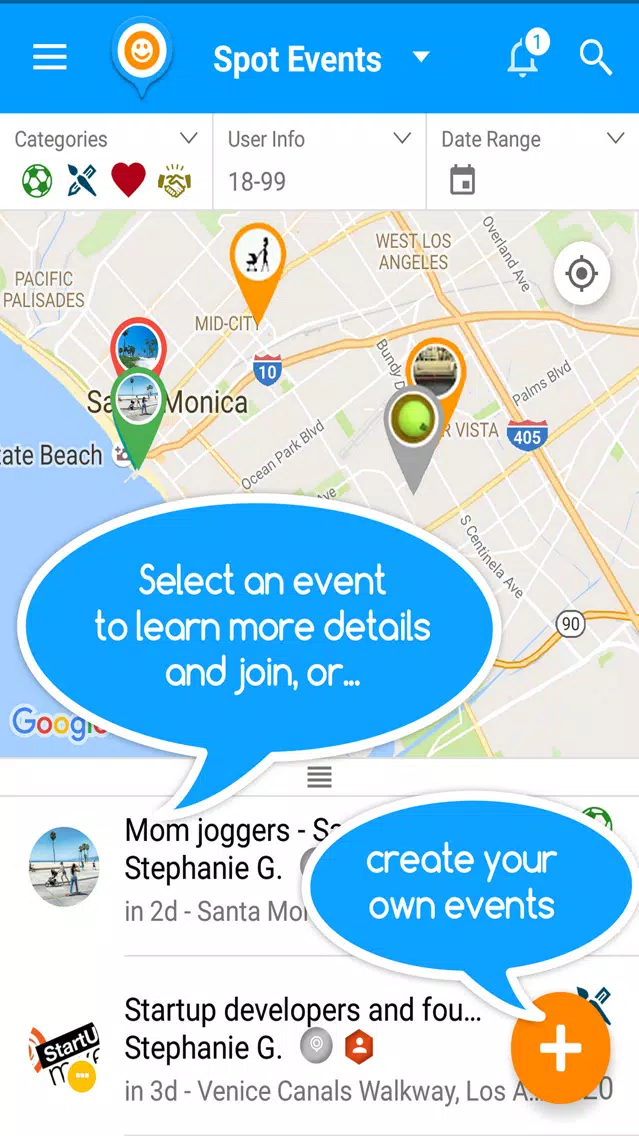 SPOT - Join and Create Events!應用截圖