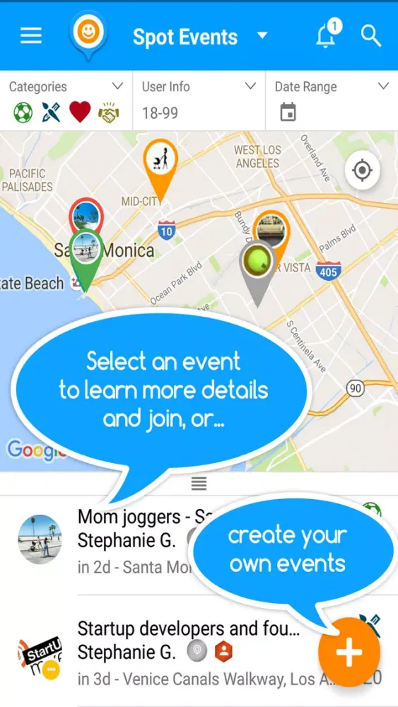 SPOT - Join and Create Events!应用截图