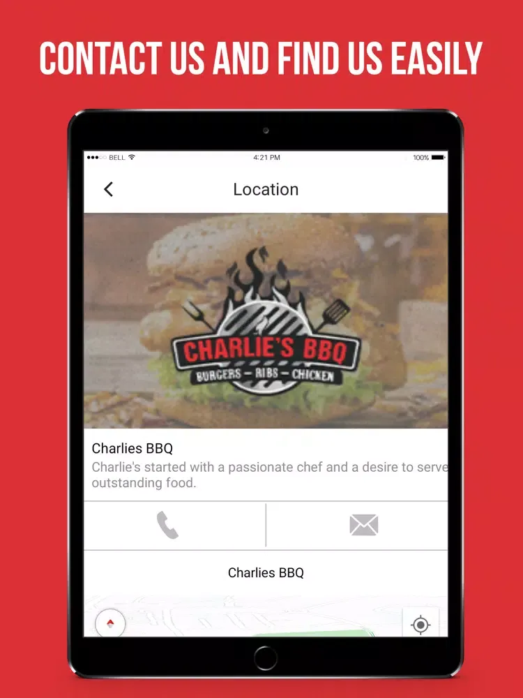 Ảnh chụp màn hình của Charlies BBQ iPad 