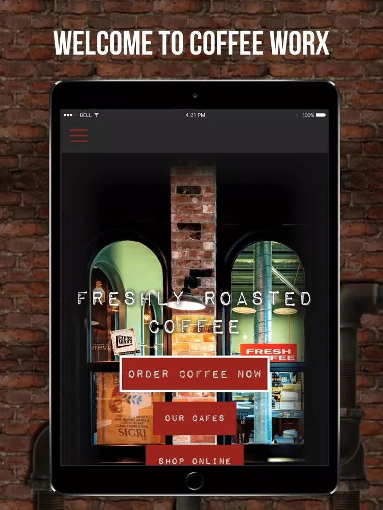 Zrzuty ekranu Coffee Worx iPad 