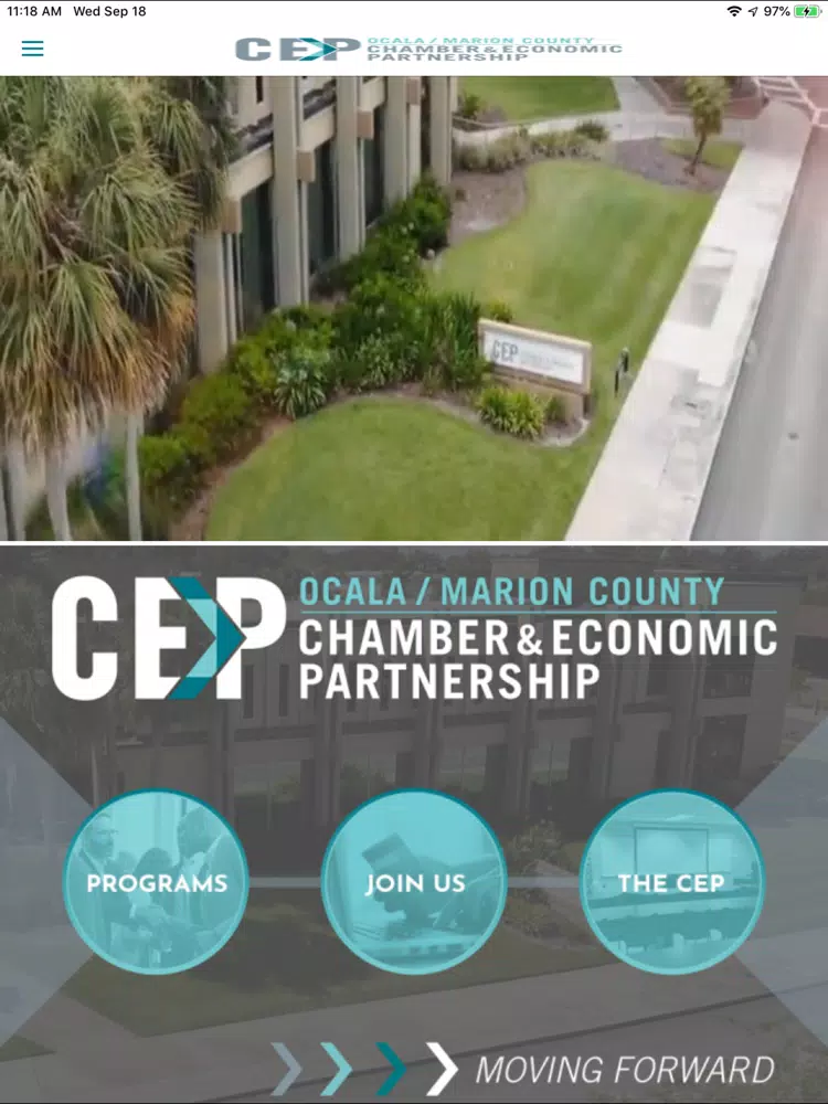 ภาพหน้าจอของ Ocala CEP Chamber iPad 