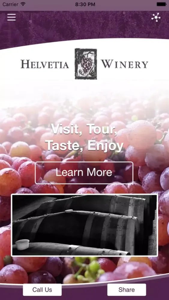 Tangkapan skrin Helvetia Winery