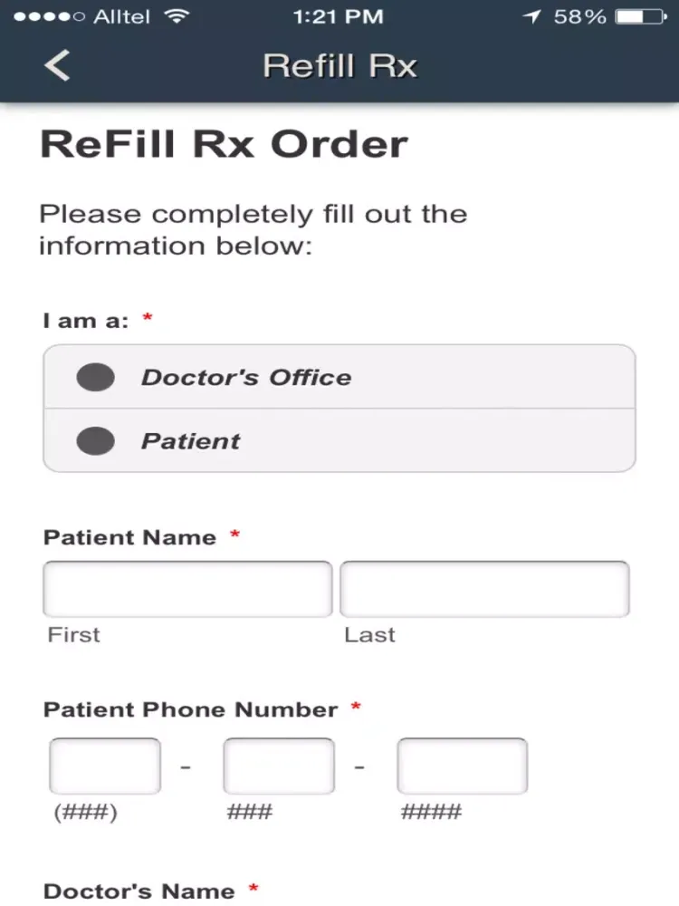Tangkapan skrin AmEx Pharmacy iPad 
