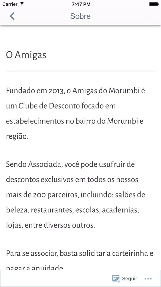 Amigas do Morumbi应用截图