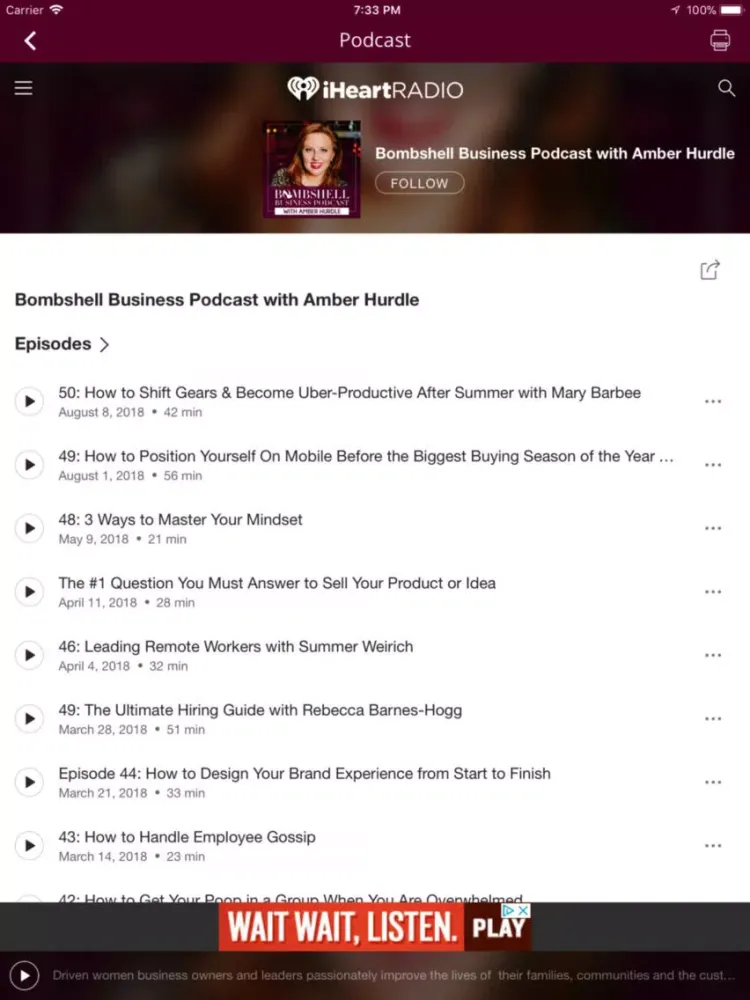 Capturas de pantalla de Bombshell Business App iPad 