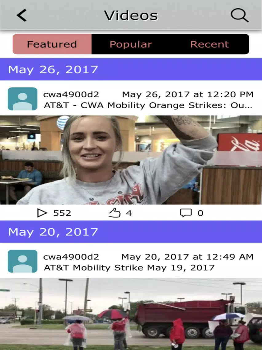Tangkapan layar CWA 4900 iPad 