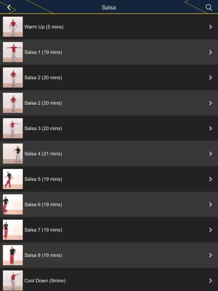 Tangkapan layar Dance Workout Videos iPad 