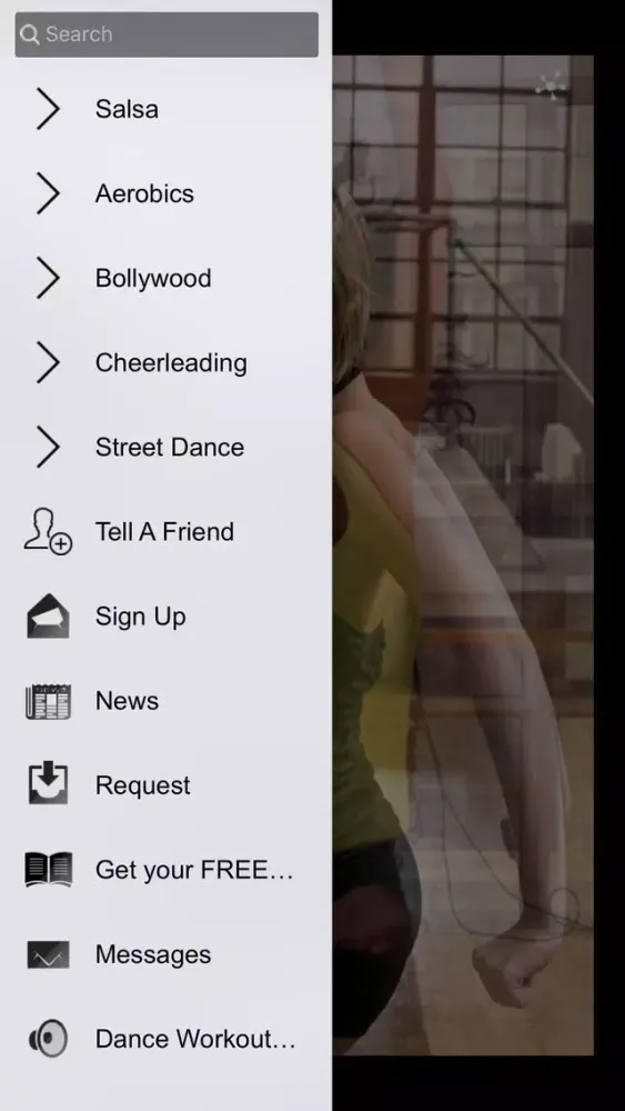 Tangkapan layar Dance Workout Videos