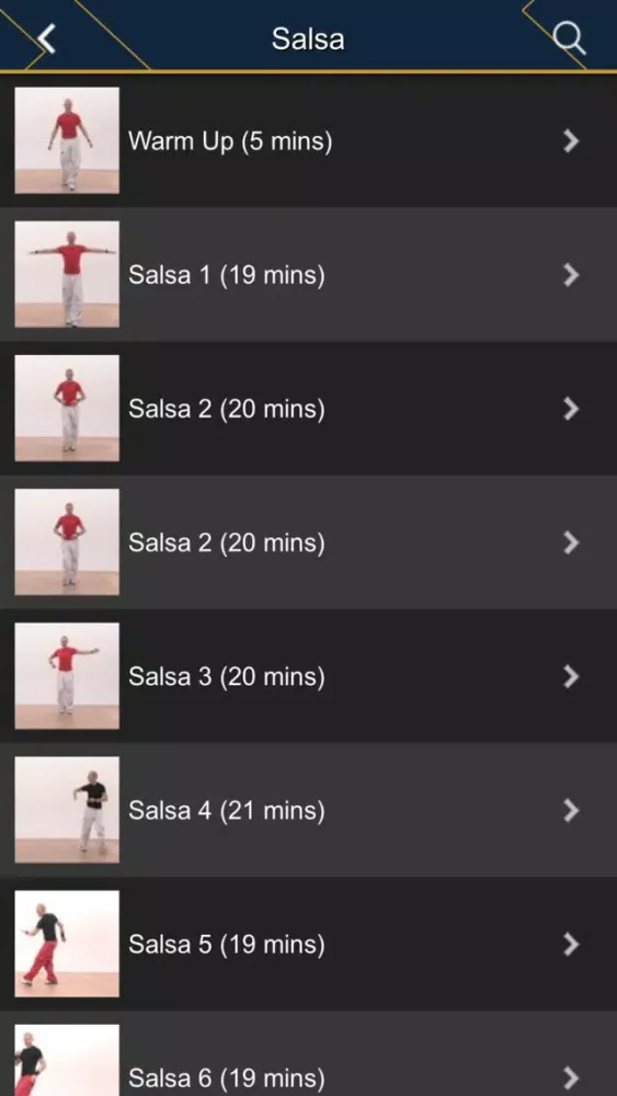 Tangkapan layar Dance Workout Videos