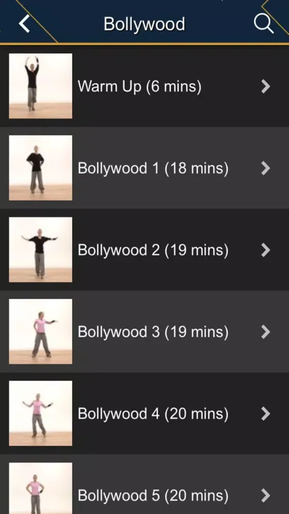 Tangkapan layar Dance Workout Videos
