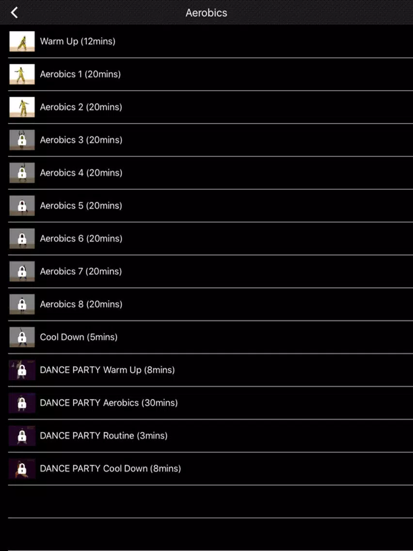 Dance Workout Videos FREE iPad  Screenshots