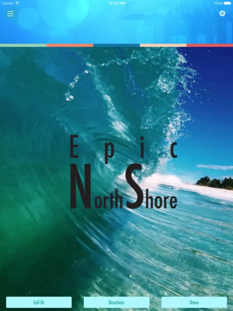 Ảnh chụp màn hình của Epic North Shore iPad 